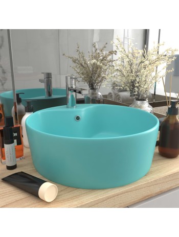Badezimmer Waschbecken mit Wasserhahn und Ablaufgarnitur Braun Gehärtetes GlasHome-Essentials