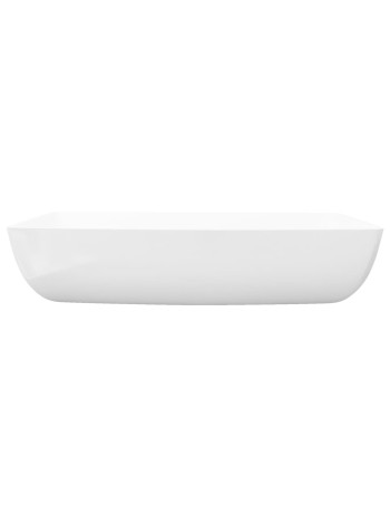 Keramik Waschtisch Waschbecken Rechteckig Weiß 71 x 39 cmHome-Essentials