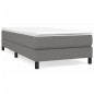 Boxspringbett Dunkelgrau 90x200 cm Stoff