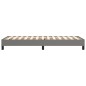 Boxspringbett Dunkelgrau 90x200 cm Stoff