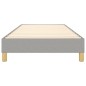 Boxspringbett Hellgrau 90x200 cm Stoff