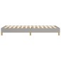 Boxspringbett Hellgrau 90x200 cm Stoff