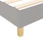 Boxspringbett Hellgrau 90x200 cm Stoff