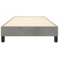 Boxspringbett Hellgrau 90x200 cm Samt