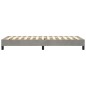 Boxspringbett Hellgrau 90x200 cm Samt