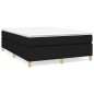 Boxspringbett Schwarz 140x200 cm Stoff