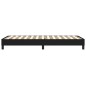 Boxspringbett Schwarz 80x200 cm Stoff