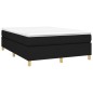 Boxspringbett mit Matratze Schwarz 140x200 cm Stoff