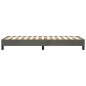 Boxspringbett Dunkelgrau 90x190 cm Samt