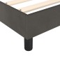 Boxspringbett Dunkelgrau 90x190 cm Samt