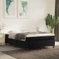 Boxspringbett mit Matratze Schwarz 140x200 cm Samt