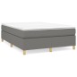 Boxspringbett Dunkelgrau 140x190 cm Stoff