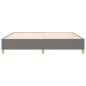 Boxspringbett Dunkelgrau 140x190 cm Stoff