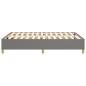 Boxspringbett Dunkelgrau 140x190 cm Stoff