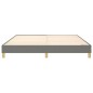 Boxspringbett Dunkelgrau 180x200 cm Stoff