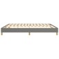 Boxspringbett Dunkelgrau 180x200 cm Stoff