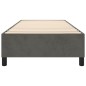 Boxspringbett Dunkelgrau 90x200 cm Samt