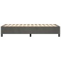 Boxspringbett Dunkelgrau 90x200 cm Samt