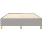 Boxspringbett Hellgrau 140x200 cm Stoff