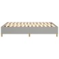 Boxspringbett Hellgrau 140x200 cm Stoff