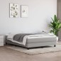 Boxspringbett Hellgrau 140x200 cm Stoff