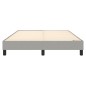 Boxspringbett Hellgrau 140x200 cm Stoff