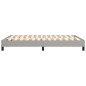 Boxspringbett Hellgrau 140x200 cm Stoff