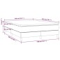 Boxspringbett mit Matratze Hellgrau 140x200 cm Samt