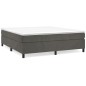 Boxspringbett Dunkelgrau 160x200 cm Samt