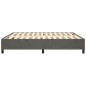 Boxspringbett Dunkelgrau 160x200 cm Samt