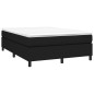 Boxspringbett Schwarz 140x200 cm Stoff