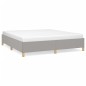 Boxspringbett Hellgrau 180x200 cm Stoff