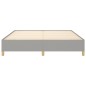 Boxspringbett Hellgrau 180x200 cm Stoff