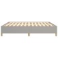 Boxspringbett Hellgrau 180x200 cm Stoff