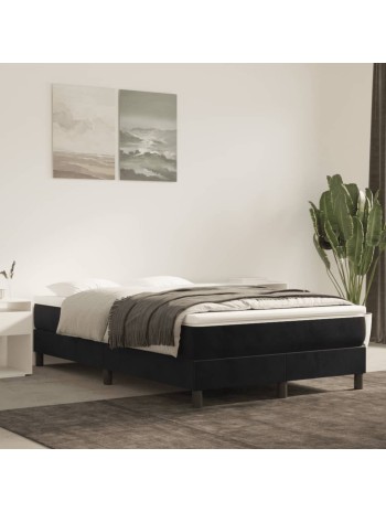 Boxspringbett Schwarz 120x200 cm Samt