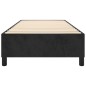 Boxspringbett Schwarz 100x200 cm Samt