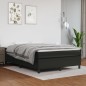 Boxspringbett Schwarz 140x190 cm Kunstleder