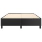 Boxspringbett Schwarz 140x190 cm Kunstleder