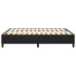 Boxspringbett Schwarz 140x190 cm Kunstleder