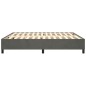 Boxspringbett Dunkelgrau 180x200 cm Samt