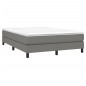 Boxspringbett Dunkelgrau 140x190 cm Stoff