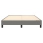 Boxspringbett Dunkelgrau 140x190 cm Stoff