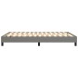 Boxspringbett Dunkelgrau 140x190 cm Stoff