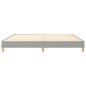 Boxspringbett Hellgrau 200x200 cm Stoff