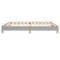 Boxspringbett Hellgrau 200x200 cm Stoff