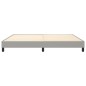 Boxspringbett Hellgrau 200x200 cm Stoff