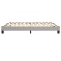 Boxspringbett Hellgrau 200x200 cm Stoff