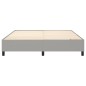 Boxspringbett Hellgrau 160x200 cm Stoff