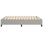 Boxspringbett Hellgrau 160x200 cm Stoff