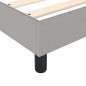 Boxspringbett Hellgrau 160x200 cm Stoff